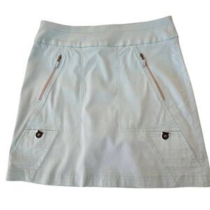 Jamie Sadock Womens Lightweight Pull On Stretch Athletic Golf Skort Aqua Size 8
